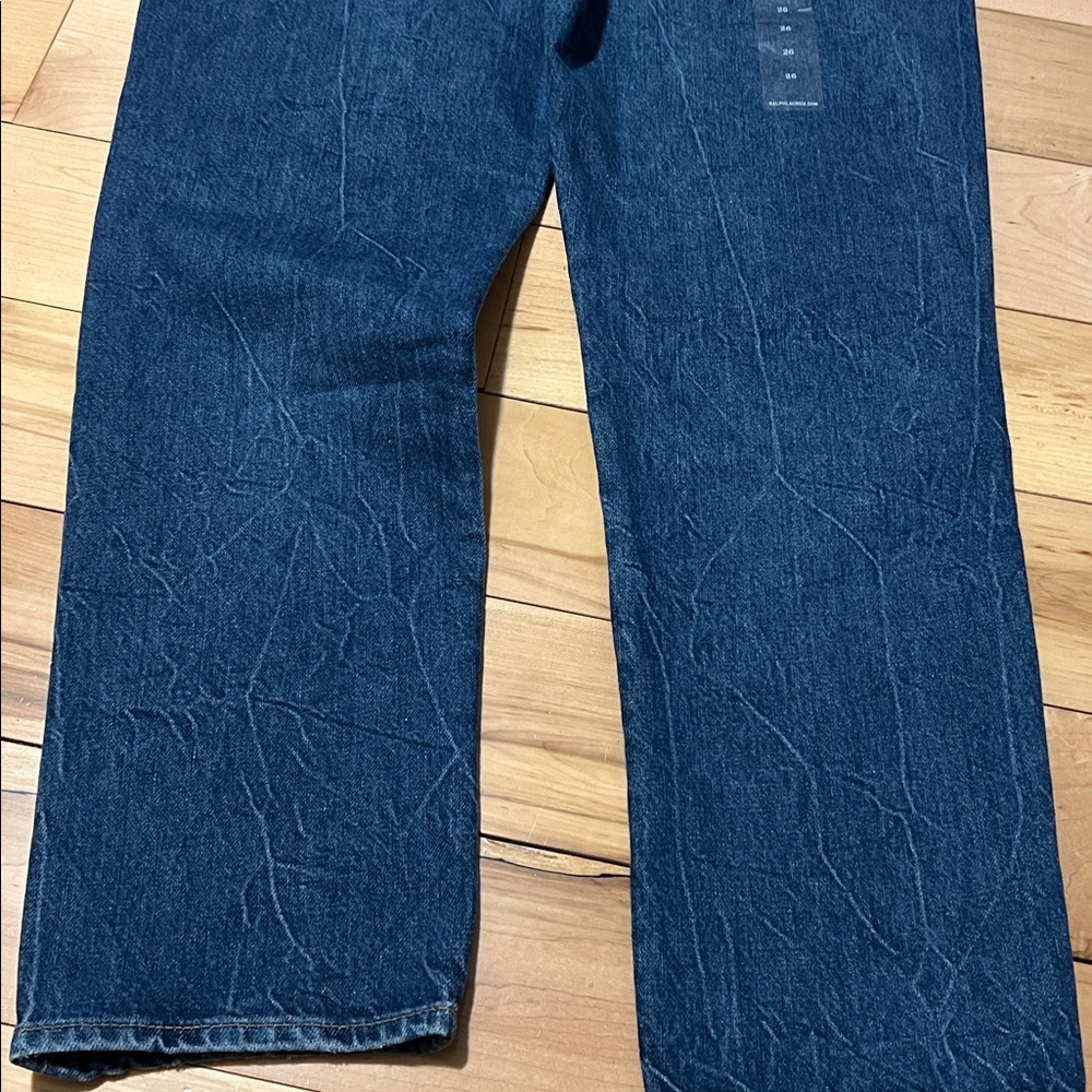 Polo Ralph Lauren Blue Patchwork Boyfriend Jeans-Roped Dyed - Picture 4 of 12